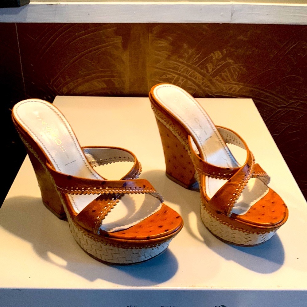 Casadei leather slides